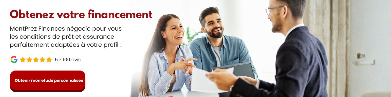 Bannière info financement prêt immobilier
